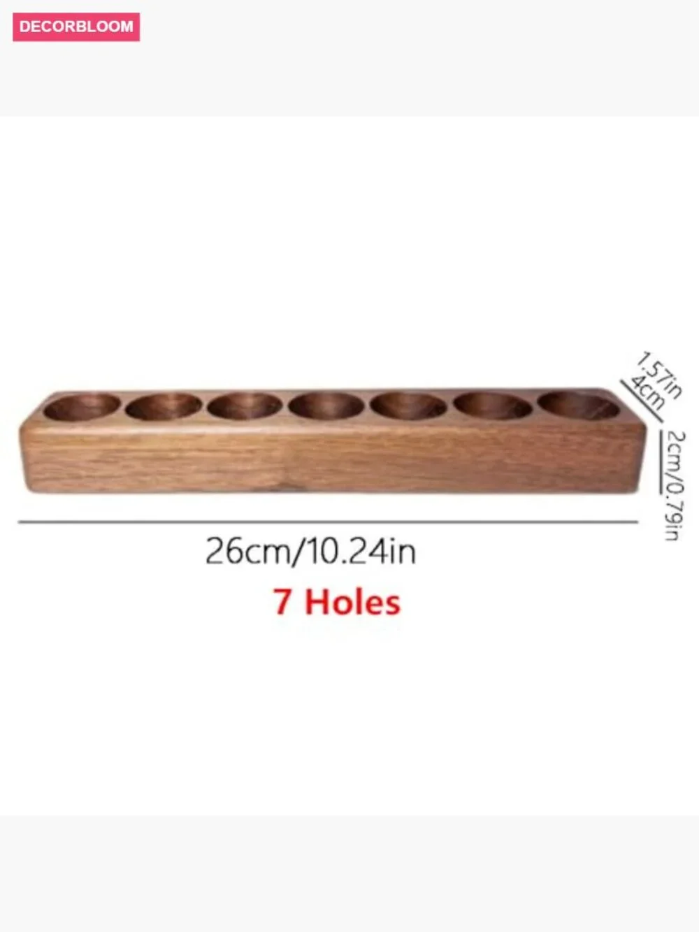 Wood Essential Oil Holder Stand 7 Bottle Display